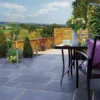 Pavestone Limestone 600 X 600 X 22mm Slab Paving Pack Of 38 - Black Kadapha