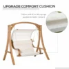 Outsunny Canopy A-Frame Swing Chair - White - 84A-176V70