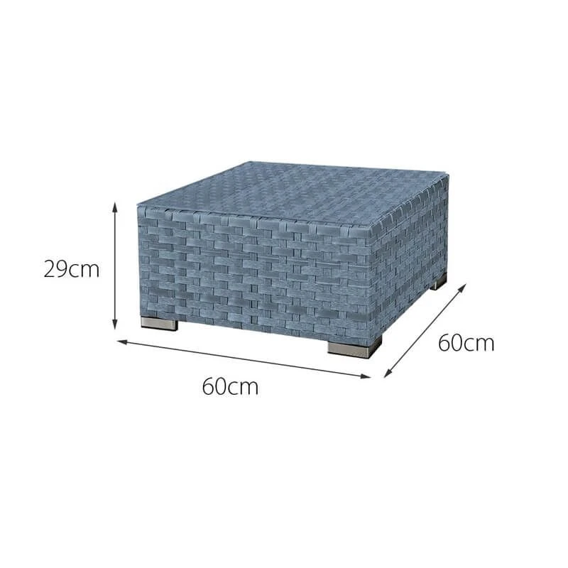 Oseasons® Trinidad Rattan 4 Seater Modular Chaise Lounge Set - Ocean Grey - 106281 - Image 5