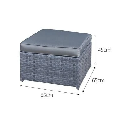 Oseasons® Malta Rattan 9 Seater U-Shape Set - Ocean Grey - 106425 - Image 5