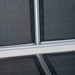 Outsunny Outdoor 3-Seater Swing Chair - Black - 84A-059BK