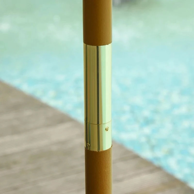 Outsunny 3m Fir Wooden Parasol - Grey - 840-065GY - Image 6