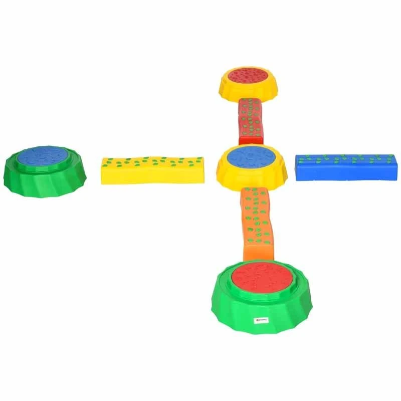 Outsunny 8 Piece Kids Balance Beam & Balance Bridge - 347-003V00MX - Image 6