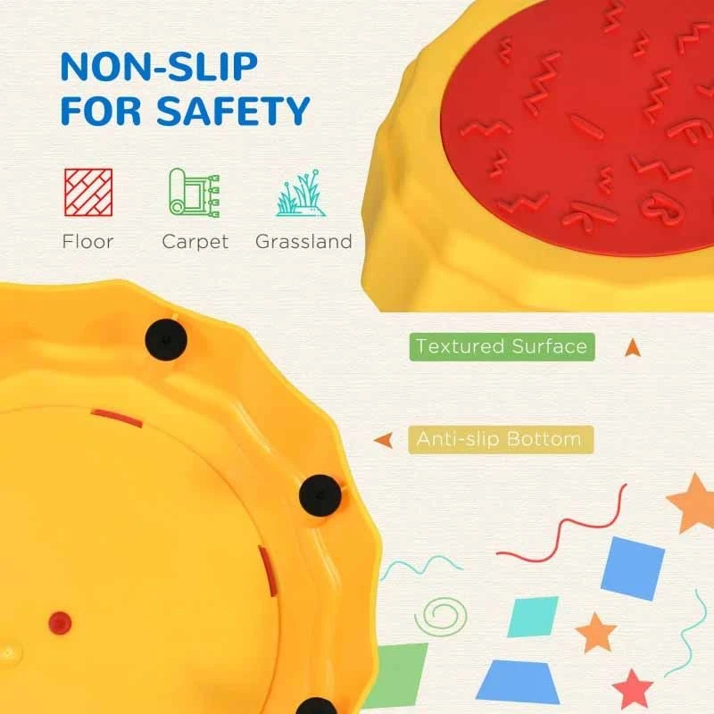 Outsunny 5 Piece Kids Balance Beam & Balance Bridge - 347-002V00MX - Image 4