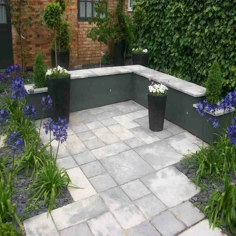 Brett Bronte Garden Paving Rectangular Flag H 600x300x32mm Pack Of 64 - Weathered Stone - BR0232WS - Image 2