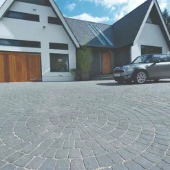 Brett Alpha Antique Block Paving Rectangular 60mm Large Brick Pack Of 352 - Charcoal - NLAL60CL