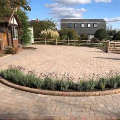 Brett Alpha Antique Block Paving Rectangular 50mm Medium Brick Pack Of 552 - Autumn Gold - NLAM50AG