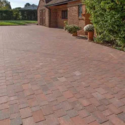 Brett Alpha TRIO Block Paving 50mm Mixed Size Packs Brick Pack Of 492 - Brindle - NLATV50ABR