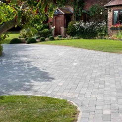Brett Alpha TRIO Block Paving 60mm Mixed Size Packs Brick Pack Of 406 - Silver Haze - NLATV60SH