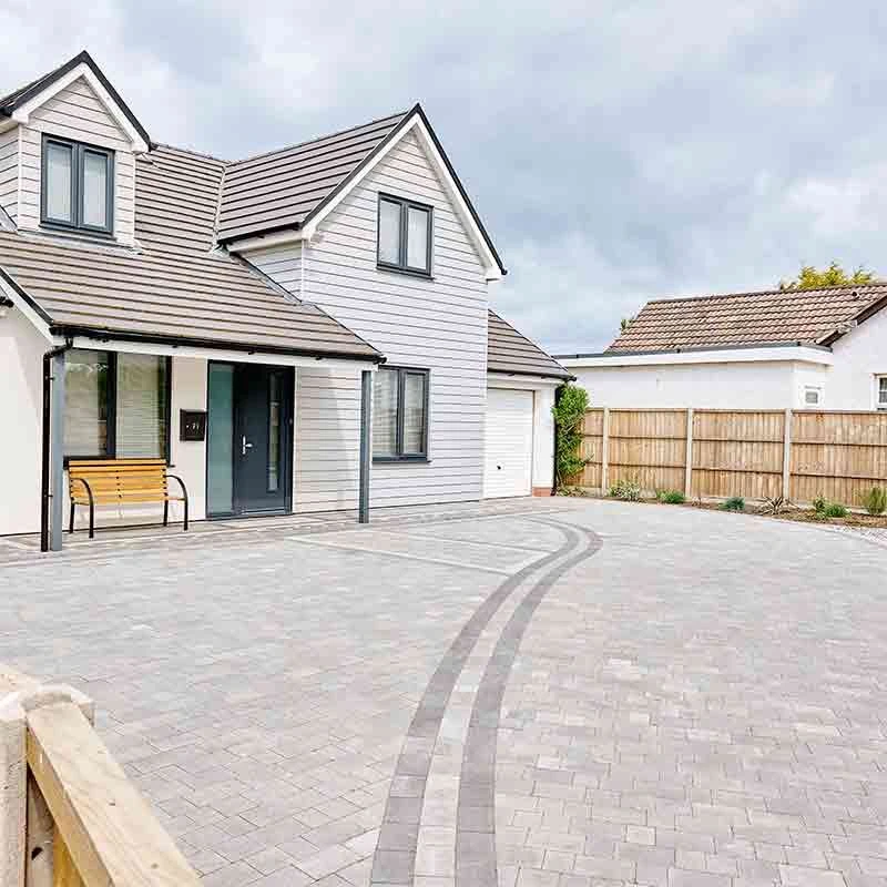 Brett Beta Block Paving Circle 2950mm Dia. Pack Of 464 - Silver Haze - BCLX60SH