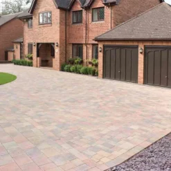 Brett Beta Block Paving Rectangular 80mm Large Brick Pack Of 232 - Autumn Gold - BL80AG