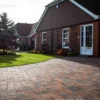 Brett Beta Block Paving Rectangular 80mm Large Brick Pack Of 232 - Burnt Oak - BL80BO