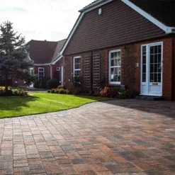 Brett Beta Block Paving Rectangular 80mm Large Brick Pack Of 232 - Burnt Oak - BL80BO
