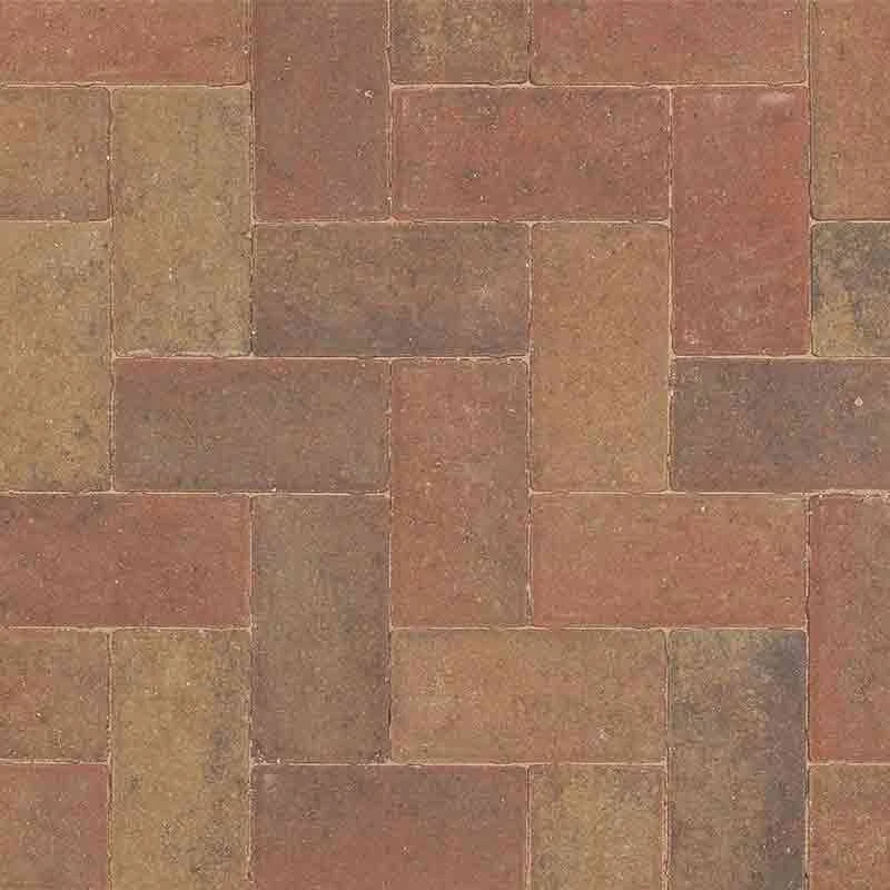Brett Delta Block Paving (Cliffe) Rectangular 50mm Brick Pack Of 276 - Autumn Gold - DLCV50AG - Image 2
