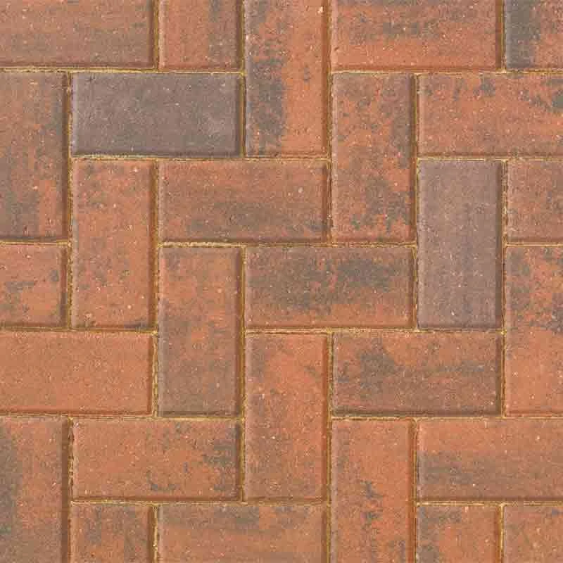 Brett Delta Block Paving (Cliffe) Rectangular 50mm Brick Pack Of 276 - Brindle - DLCV50BR - Image 2