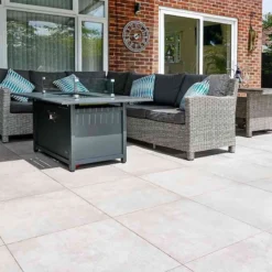 Brett Eclipse Porcelain Paving Square 20mm Flags Pack Of 64 - Apollo - ECPB20AP