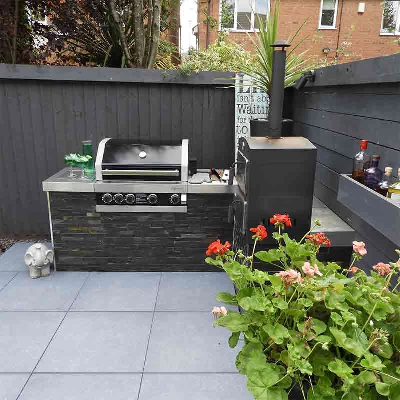 Brett Eclipse Porcelain Paving Square 20mm Flags Pack Of 64 - Azure - ECPB20AZ