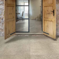 Brett Eden Limestone Porcelain Paving Square 20mm Flags Pack Of 45 - Mink - EDLIS20MI