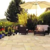 Brett Eden Sandstone Porcelain Paving Patio Pack Mixed Size Packs Pack Of 72 - Spring Blend - EDSAP20SB