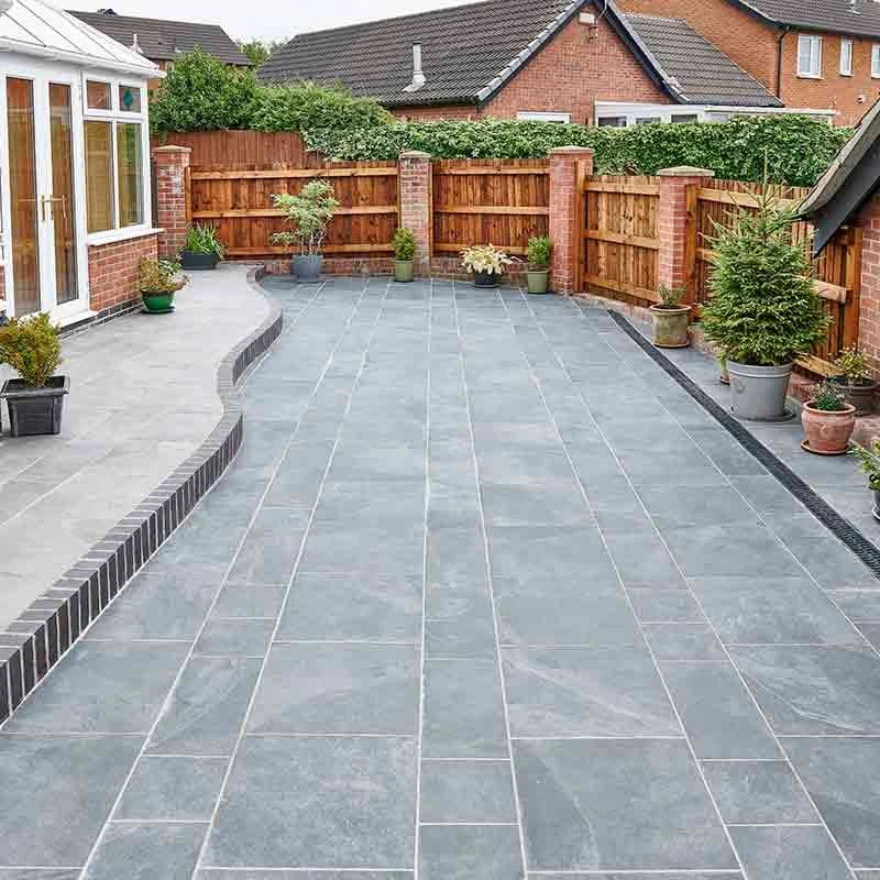 Brett Eden Porcelain Slate 1000x500x20mm - 40 Per Pack - Midnight Shadow - EDSLV20MS