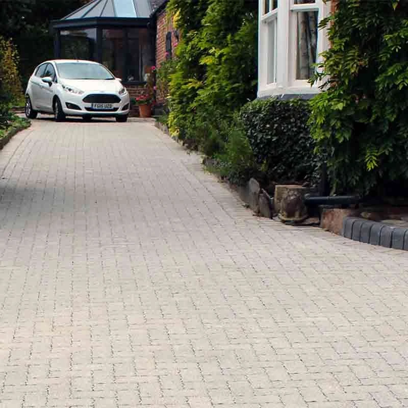 Brett Lugano Flow (Cliffe) Permeable Block Paving 215x115x80mm - 336 Per Pack - Misty Grey - LFC80MG