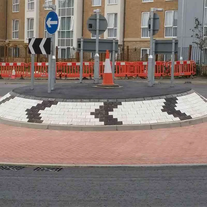 Brett Omega Block Paving Rectangular 50mm Brick Pack Of 488 - Red - OM50RD