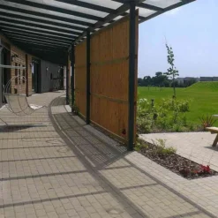 Brett Omega Block Paving Rectangular 60mm Brick Pack Of 404 - Natural - OM60GY