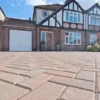 Brett Omega Block Paving Rectangular 80mm Brick Pack Of 308 - Burnt Oak - OM80BO