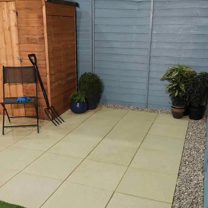 Brett Stamford Concrete Paving 450x450x32mm - 72 Pack - Buff - ST03BF