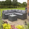 Rowlinson Bunbury 2 Piece Corner Set - Grey - BUNGWCOR