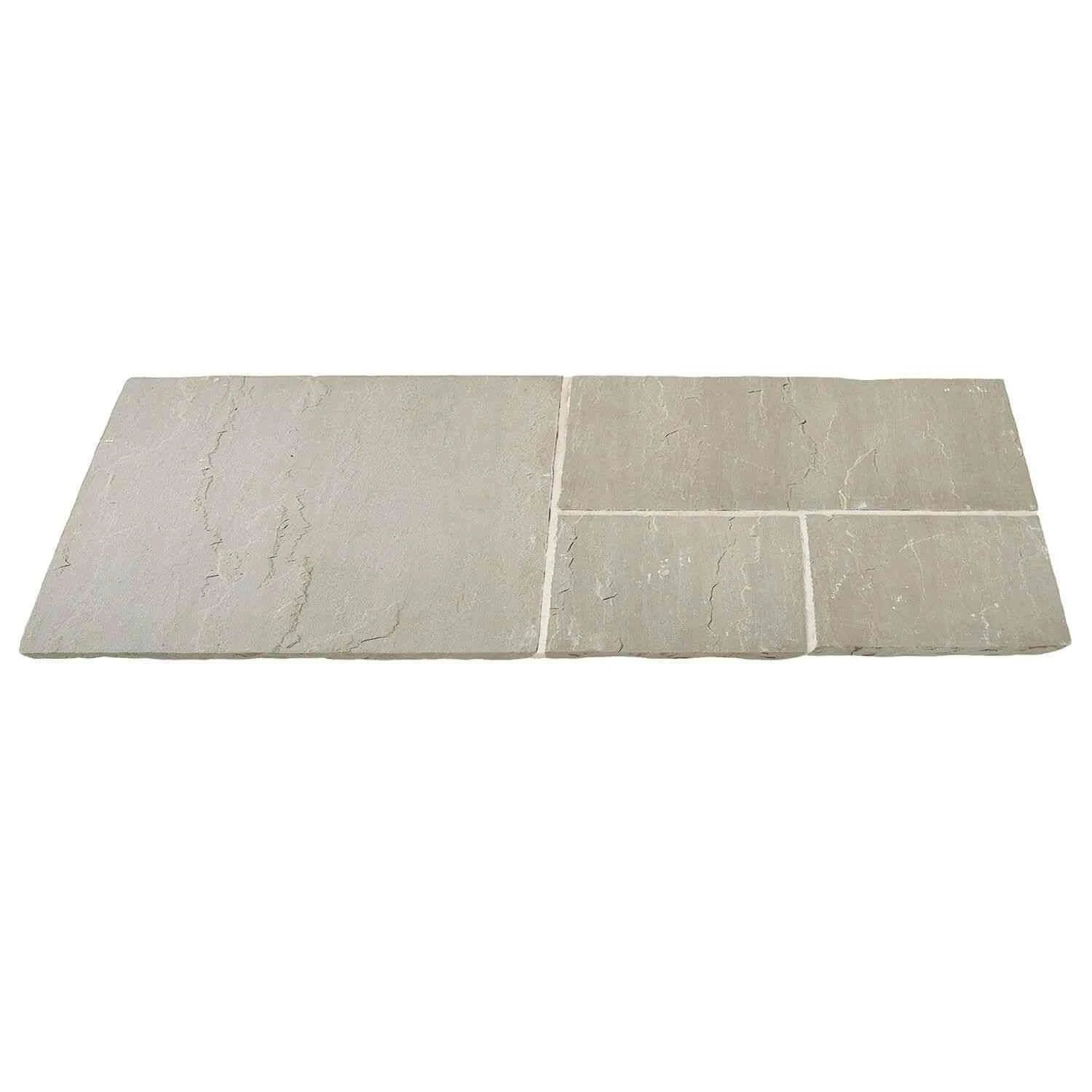 Brett Riven Sandstone Garden Natural Stone Rectangular 22mm Pack Of 28 - Mountain Mist - SSDMM