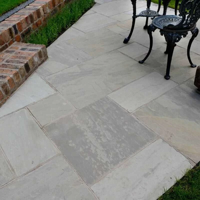 Brett Riven Sandstone Garden Natural Stone Rectangular 22mm Pack Of 28 - Mountain Mist - SSDMM - Image 2