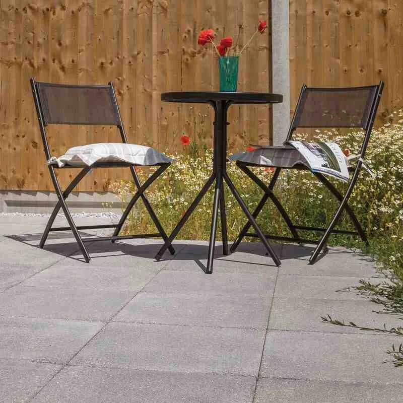 Brett Chaucer Garden Paving Square 35mm Pack Of 30 - Charcoal - CUBL35CL - Image 3