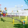 Outsunny 360° Rotating Seesaw For Kids - Yellow - 344-006YL