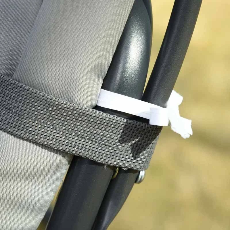 Outsunny 2 Seater Separate Canopy Swing Chair - Grey - 84A-052V70 - Image 4