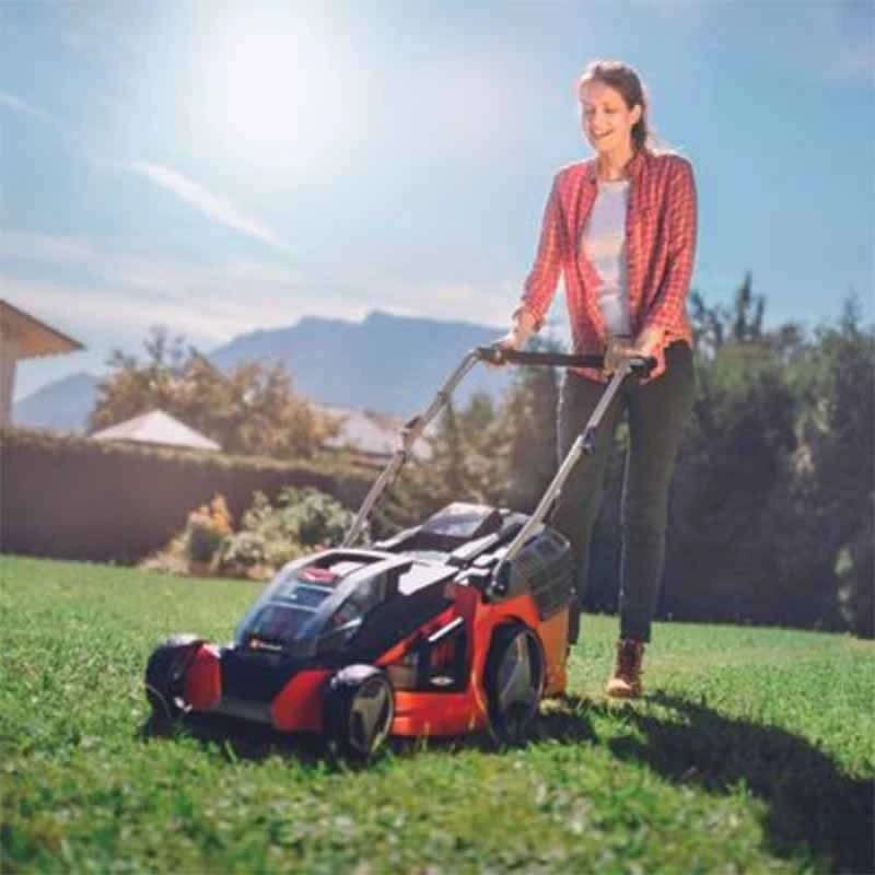 Einhell GE-CM 43LI Power X-Change Cordless Lawnmower 43cm 36 Volt 2 X 18V 4.0Ah Li-Ion - EINGECM43LI