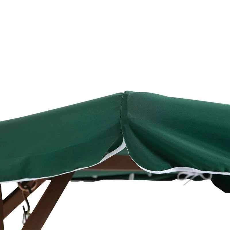 Outsunny Fir Wood Garden Swing Chair - Green - 84A-136GN - Image 2