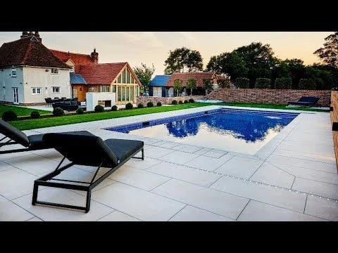 Brett Eden Limestone Porcelain Paving Rectangular 20mm Flags Pack Of 36 - Mink - EDLIV20MI - Image 3