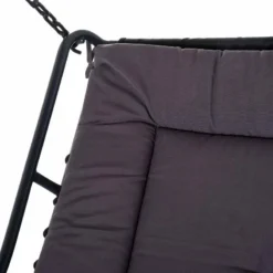 Outsunny 2 Seater Garden Swing Seat Bed- Grey - 84A-072GY