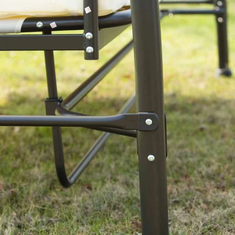 Outsunny 2-in-1 Convertible Garden Swing Chair With Pillows - Cream White -84A-032 - Image 6