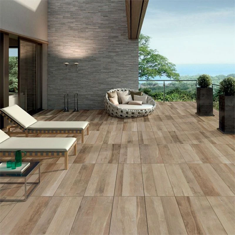 Global Stone Albero Porcelain Paving Slab Single Size Pack 400 X 1200 X 20mm - Pack Of 1 - Oak - AOPE4012S