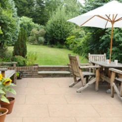 Global Stone Exquisite Porcelain Paving Slabs Single Size Pack 600 X 900 X 20mm - Pack Of 48 - Coral - ECPE6090