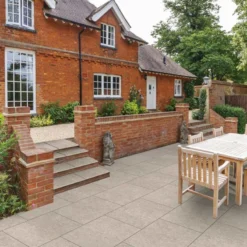 Global Stone Exquisite Porcelain Paving Slabs Single Size Pack 600 X 900 X 20mm - Pack Of 48 - Silver - ESPE6090