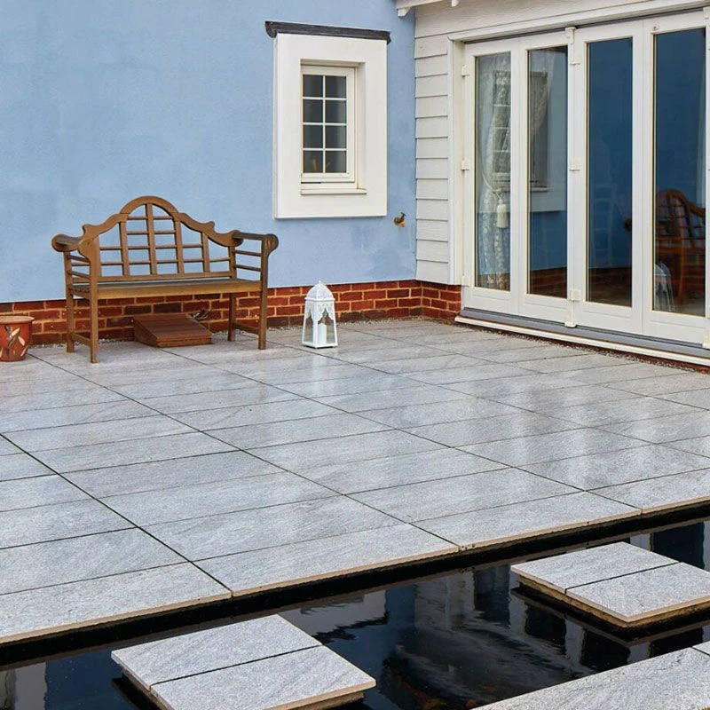 Global Stone Focus Porcelain Paving Slabs Single Size Pack 400 X 800 X 18mm - Pack Of 54 - Misty Grey - FMPE4080