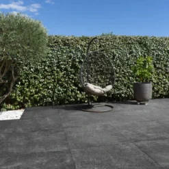 Global Stone Grande Porcelain Paving Slab Single Size Pack 1000 X 1000 X 20mm - Pack Of 1 - Cinder - CIPE1010S