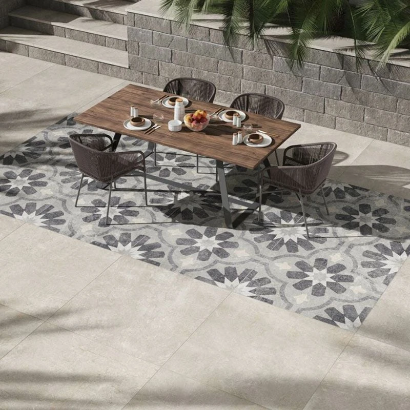 Global Stone Grande Porcelain Paving Slab Single Size Pack 1000 X 1000 X 20mm - Pack Of 1 - Modella - MDPE1010S