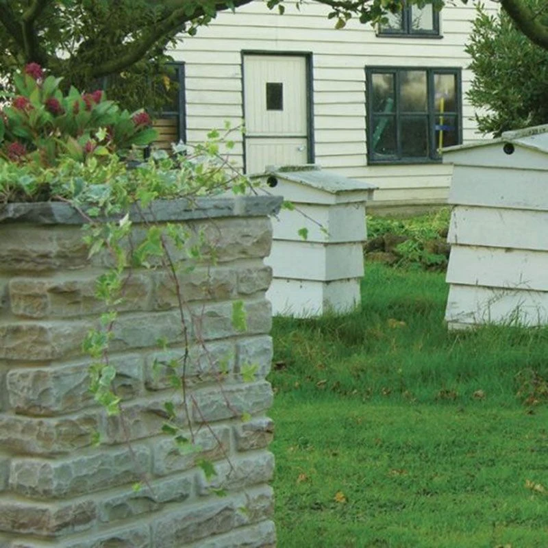 Global Stone Old Rectory Sandstone Walling Single Size Pack - 215 X 100 X 55-75mm - Pack Of 280 - York Green - YGWL0215