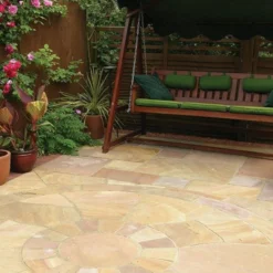 Global Stone Premium Sandstone Circle Double Ring Project Pack - Pack Of 17 - Modak Rose - MRSC1800