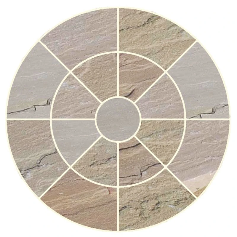 Global Stone Premium Sandstone Circle Double Ring Project Pack - Pack Of 17 - York Green - YGSC1800 - Image 2