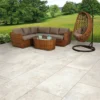 Global Stone Siena Porcelain Paving Slab Single Size Pack 500 X 1000 X 20mm - Pack Of 1 - Beauty - BEPE5010S